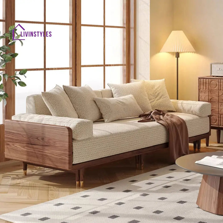 Mihika Solid Wood Sofa Come Bed | Easy Folding Sofa Come Bed