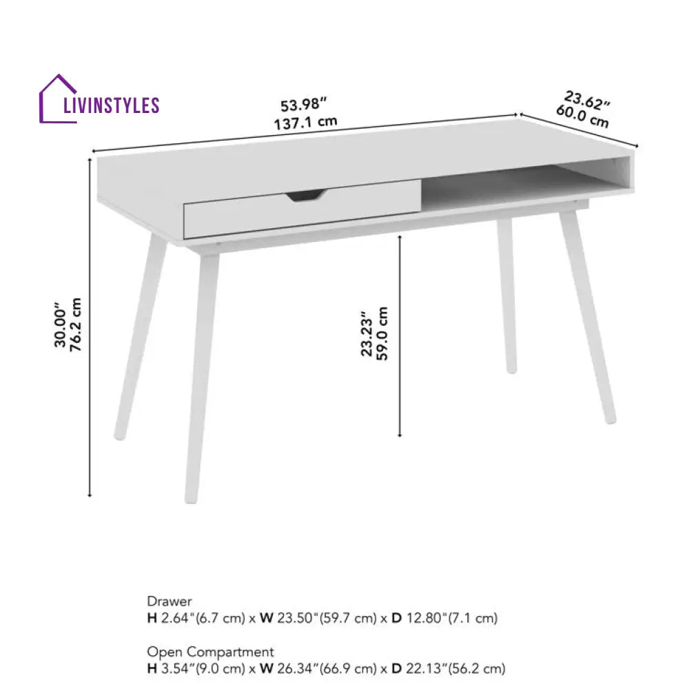 Mikhail Solid Sheesham Wood Study Table for Students