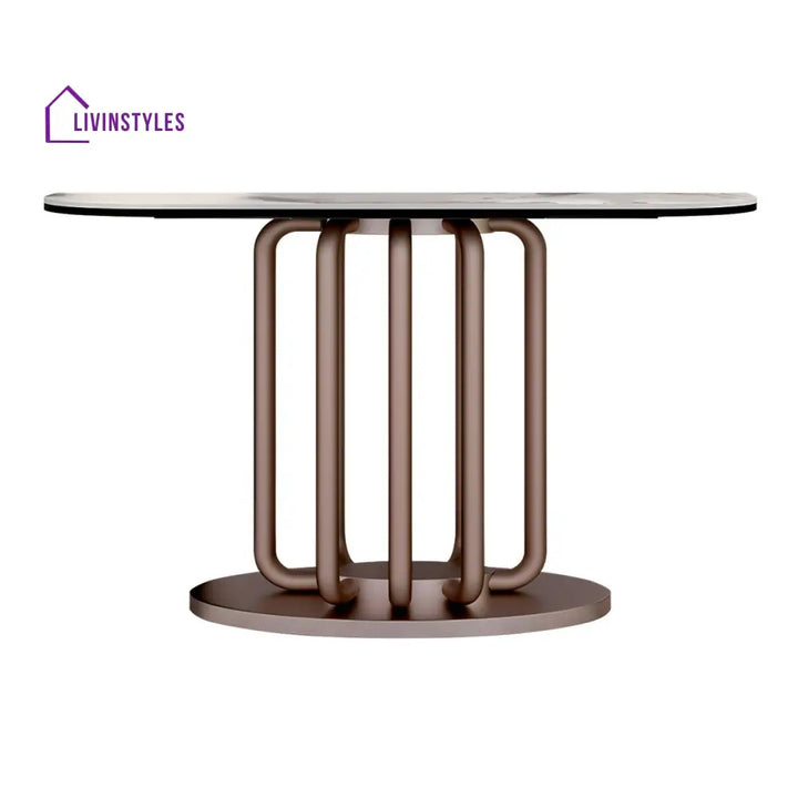 Mikhail Stainless Steel Console Table for Living Room