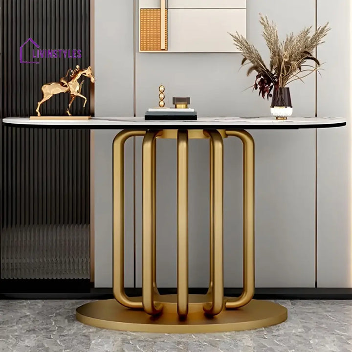 Mikhail Stainless Steel Console Table for Living Room