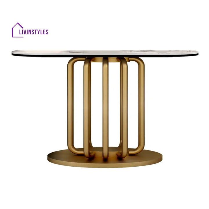 Mikhail Stainless Steel Console Table for Living Room