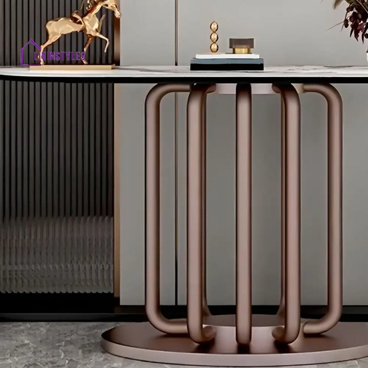 Mikhail Stainless Steel Console Table for Living Room