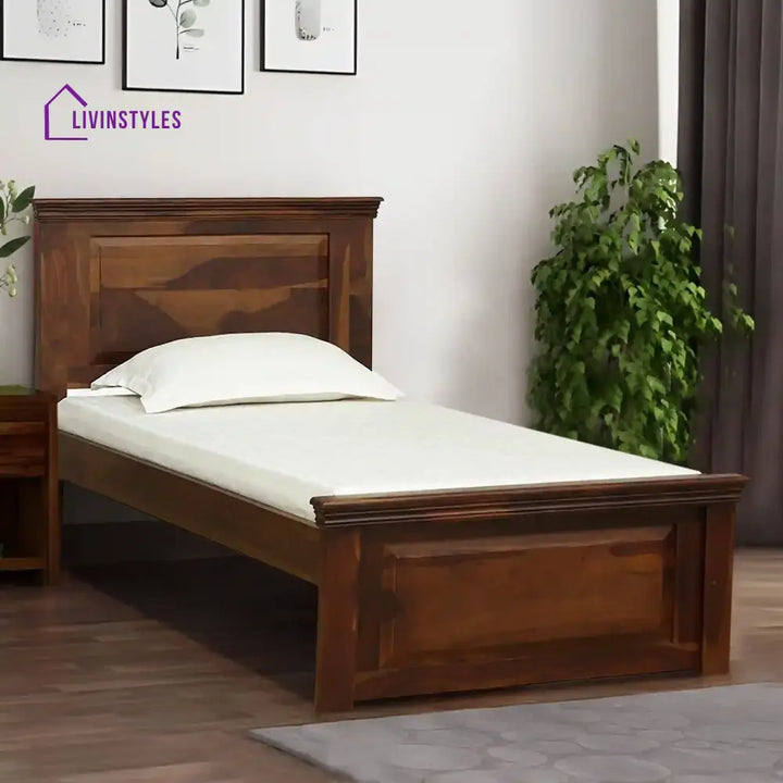 Kanishka Solid Wood Single Beds Teak Bedroom Furniture Sets