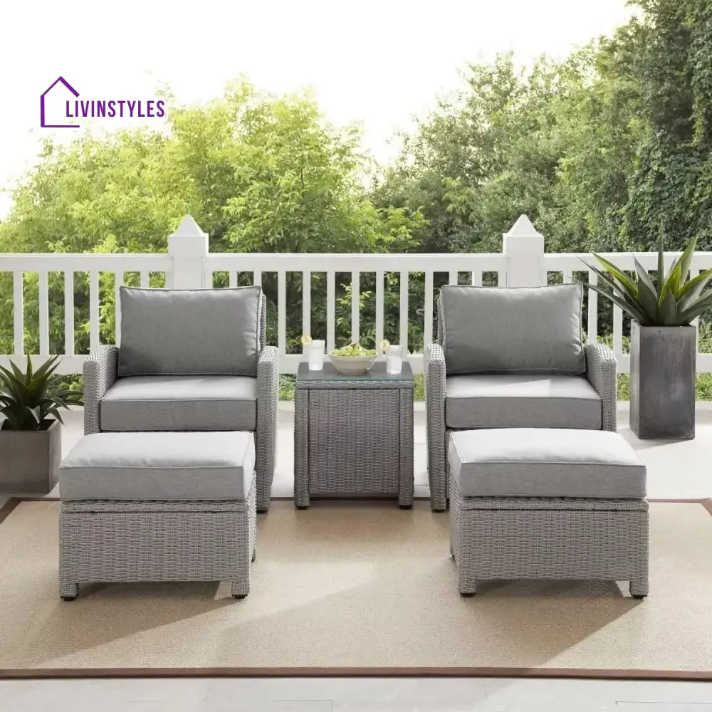 Miki 5 Pieces Patio Furniture Set - Patio Sofa Set