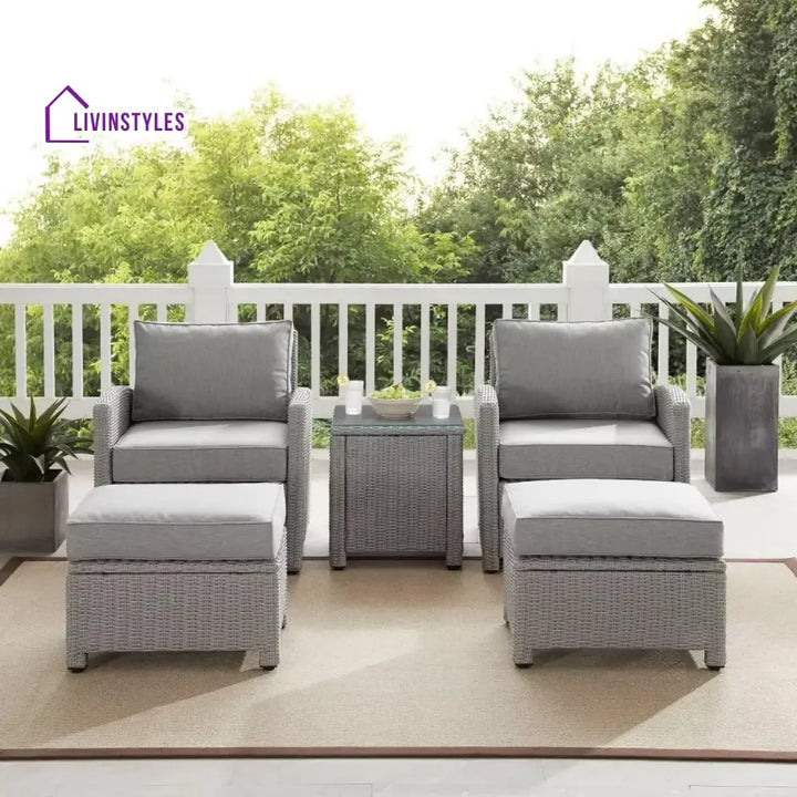 Miki 5 Pieces Patio Furniture Set - Patio Sofa Set