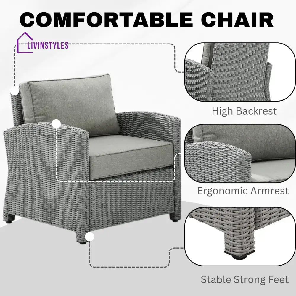 Miki 5 Pieces Patio Furniture Set - Patio Sofa Set