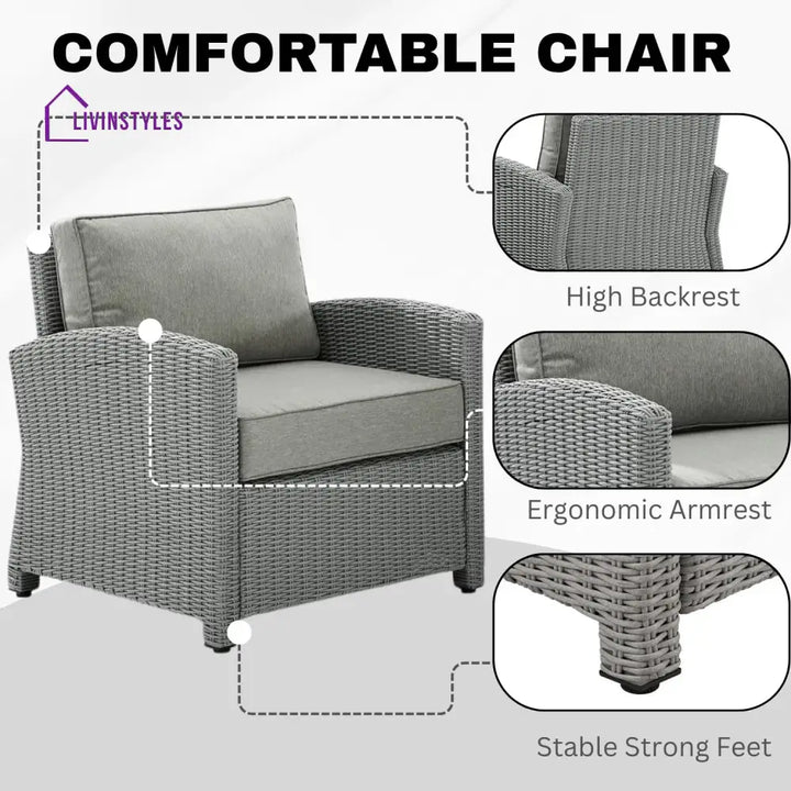 Miki 5 Pieces Patio Furniture Set - Patio Sofa Set