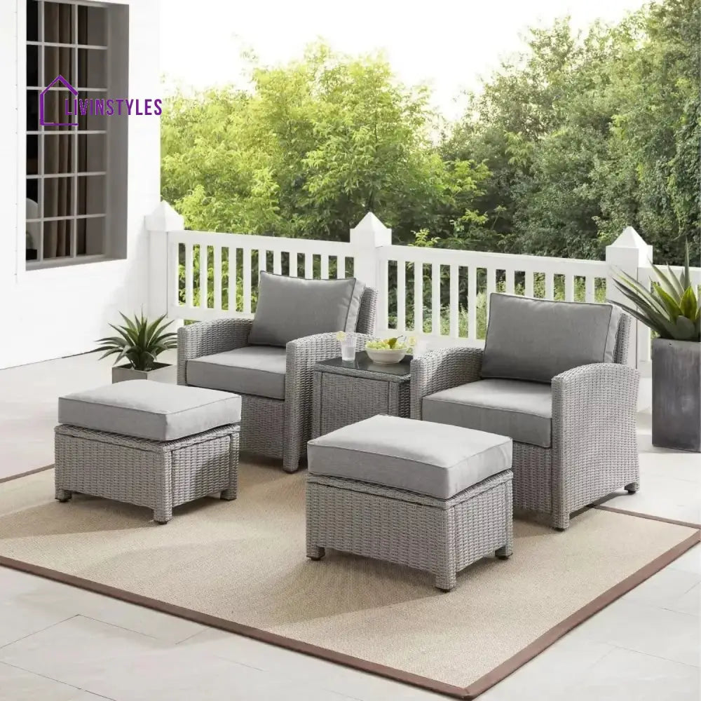 Miki 5 Pieces Patio Furniture Set - Patio Sofa Set