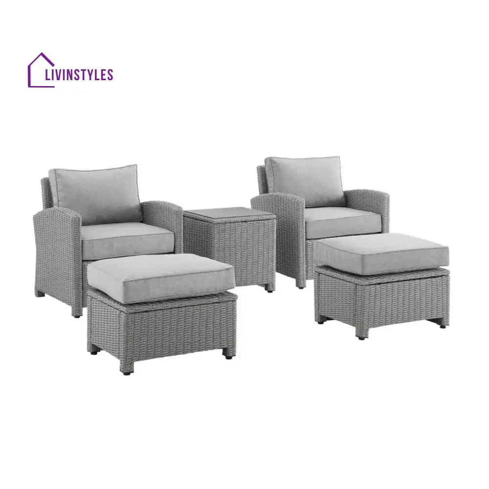 Miki 5 Pieces Patio Furniture Set - Patio Sofa Set