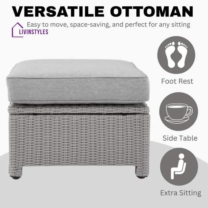 Miki 5 Pieces Patio Furniture Set - Patio Sofa Set