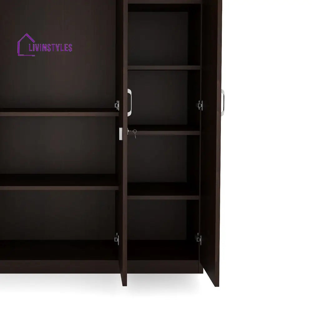 Sergey 3 Door Wardrobe without Mirror (New Wenge) Home Furniture
