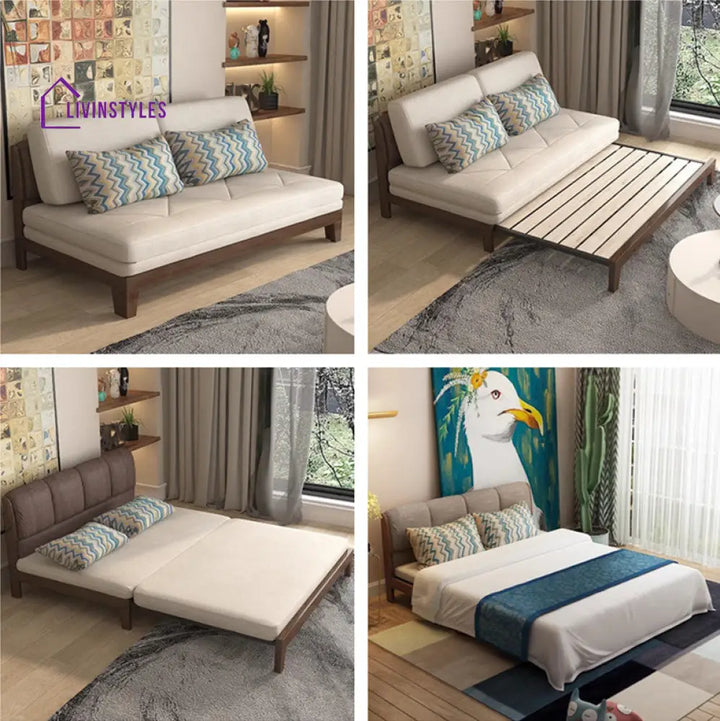 Solid Wood Pull Out Sofa Bed SOFA BED