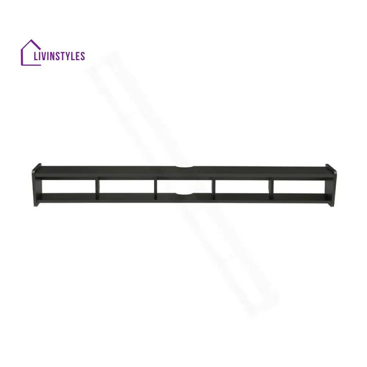 Mila Wall Mounted Black Finish Tv Unit Stand for Living Room