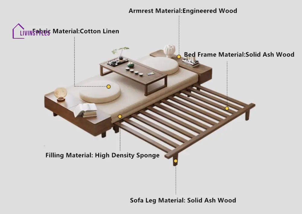 Zen Transform Sofa Bed with Chabudai Table FURNITURE