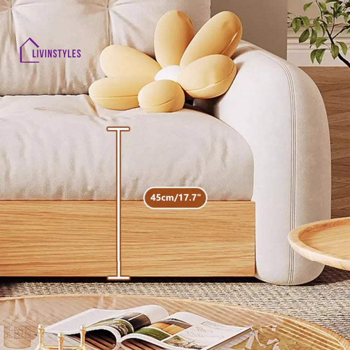 Japandi Pull Out Lounge Chaise and Sofa with Underneath Storage SOFA SET