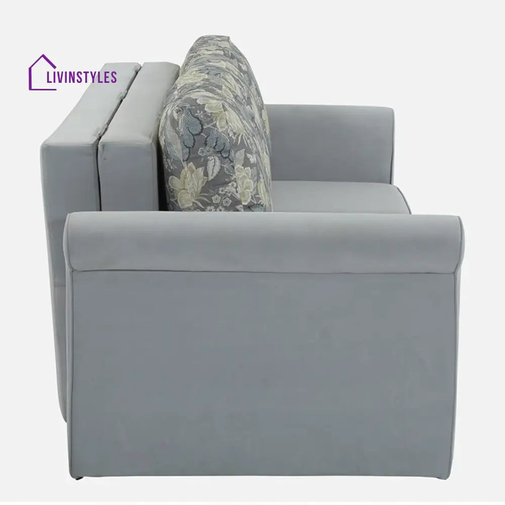 Symphony Sofa Cum Bed in Ash Grey Colour