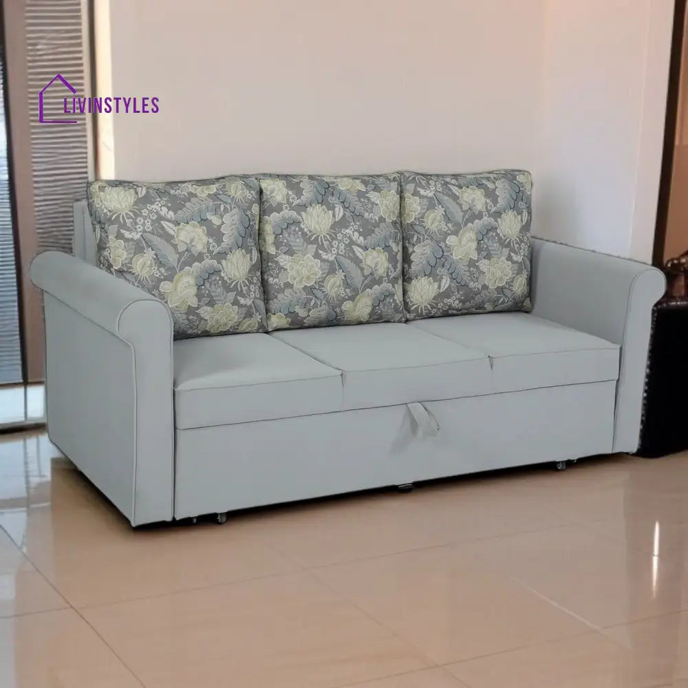 Symphony Sofa Cum Bed in Ash Grey Colour