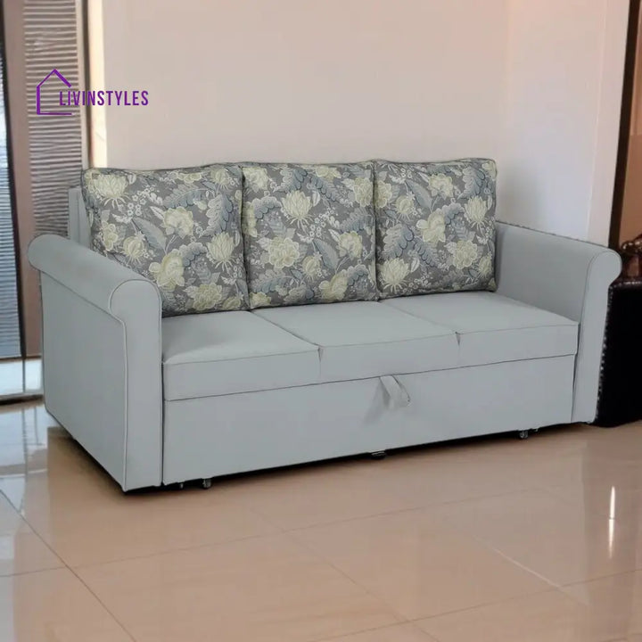 Symphony Sofa Cum Bed in Ash Grey Colour
