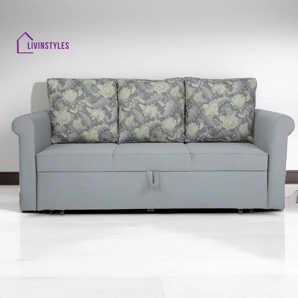 Symphony Sofa Cum Bed in Ash Grey Colour