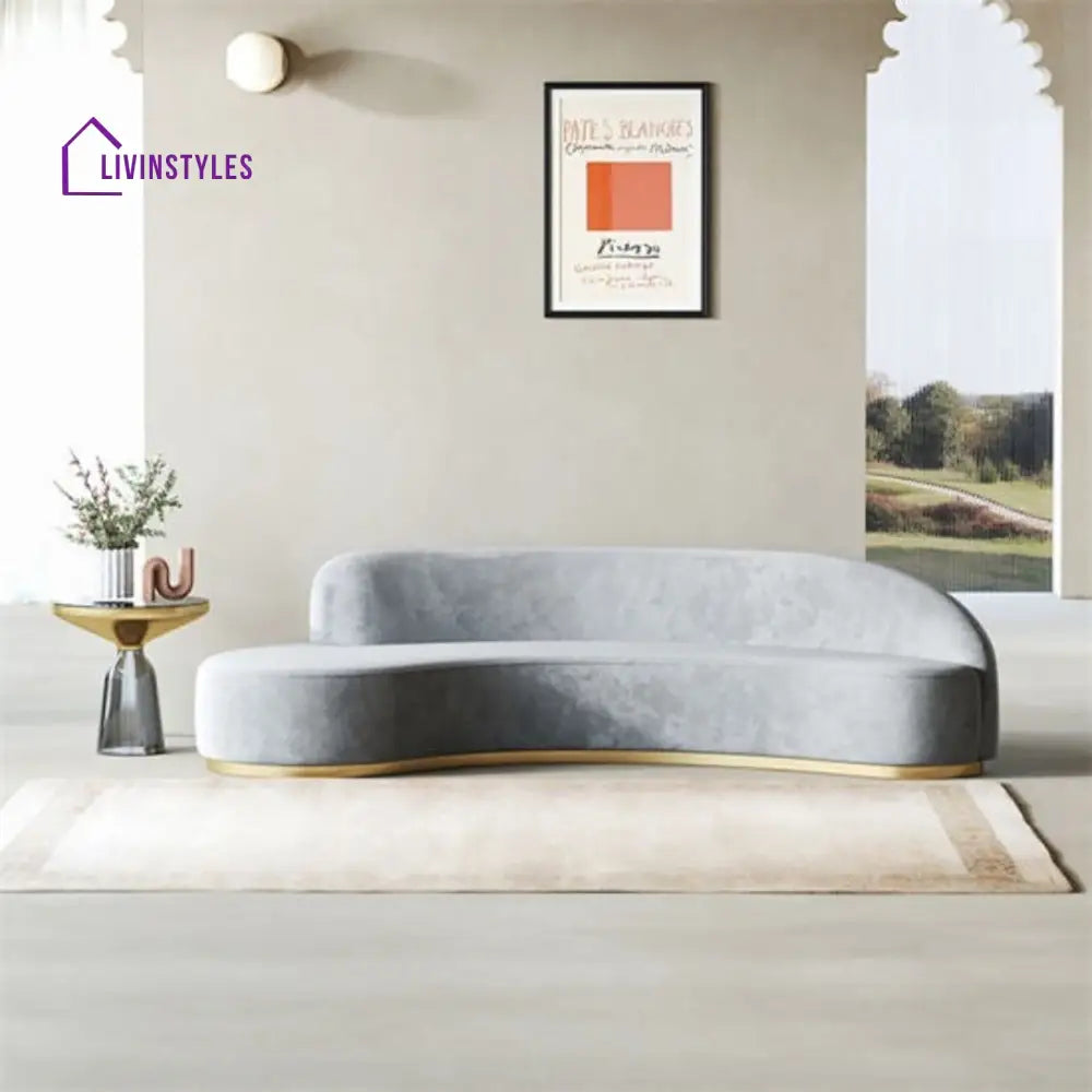 Milana 3 Seater Sofa in Grey colour