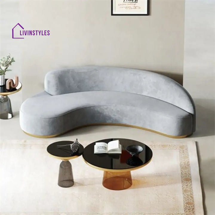 Milana 3 Seater Sofa in Grey colour Grey