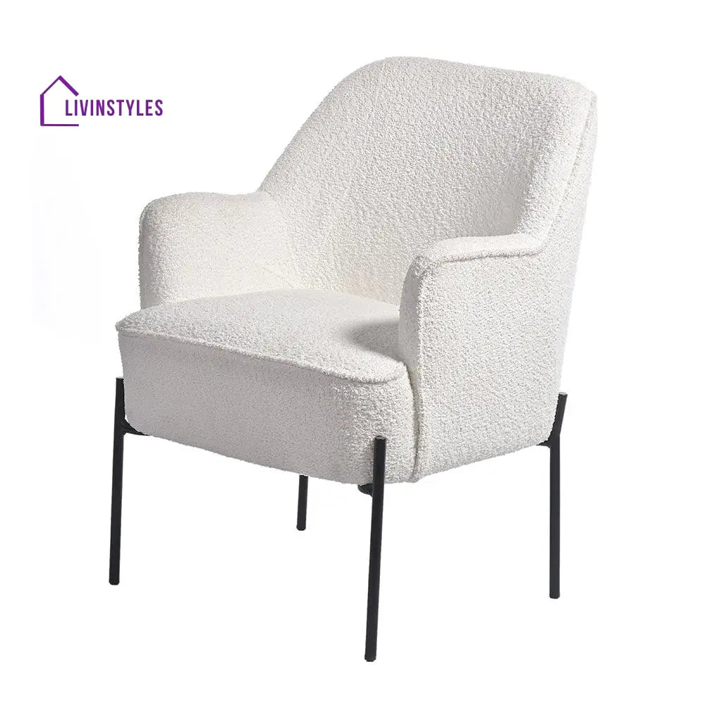 Milana Boucle Fabric Arm chair Chair