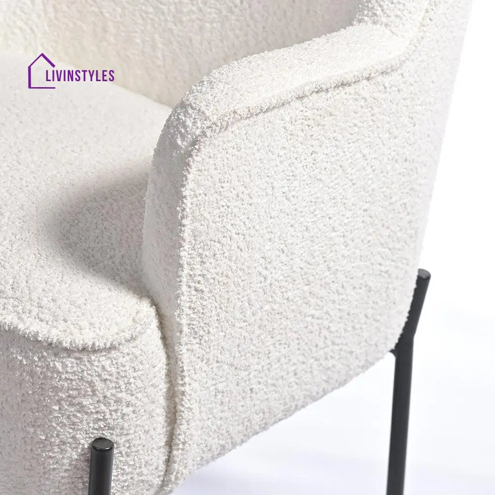 Milana Boucle Fabric Arm chair Chair