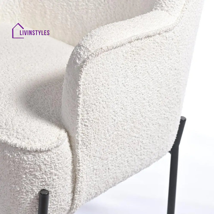 Milana Boucle Fabric Arm chair Chair