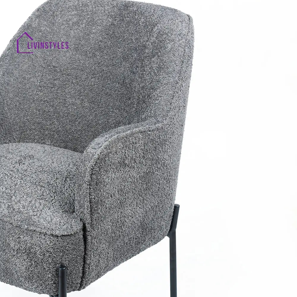 Milana Boucle Fabric Arm chair Chair