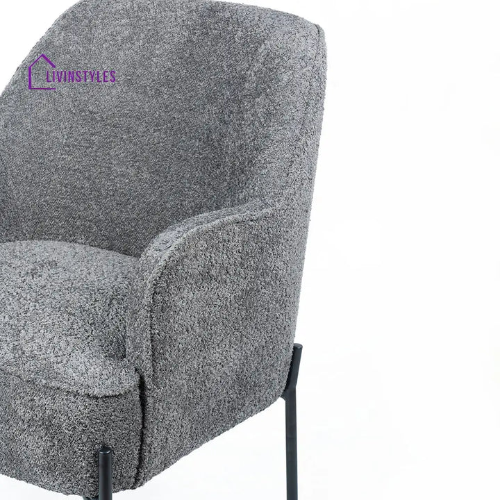 Milana Boucle Fabric Arm chair Chair