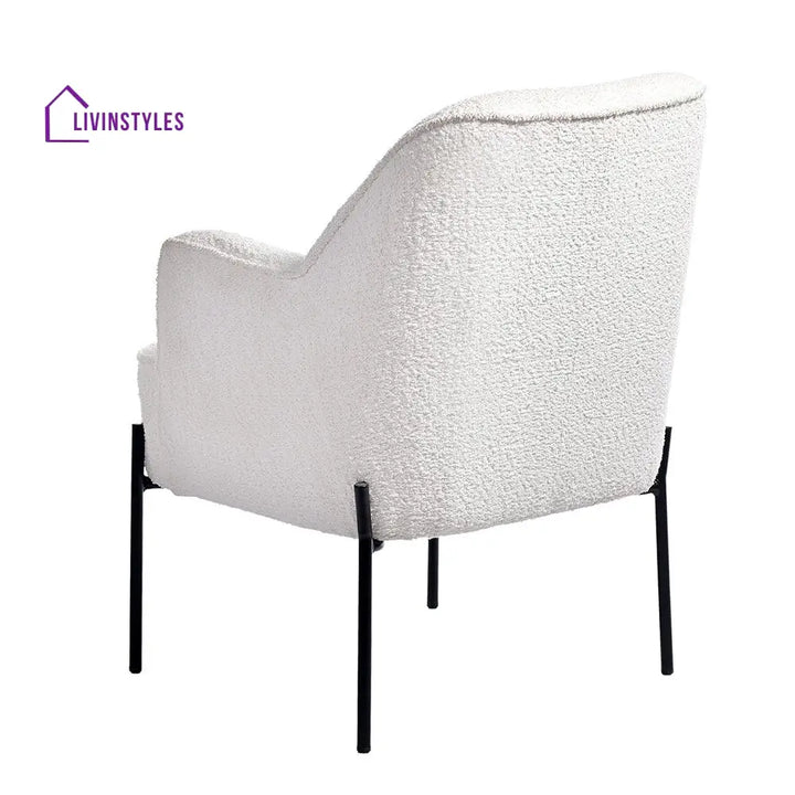Milana Boucle Fabric Arm chair Chair