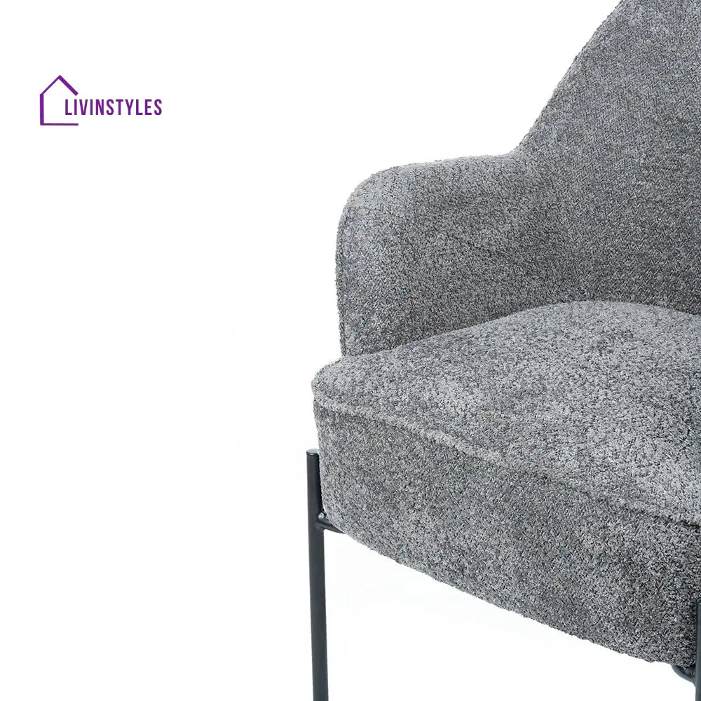 Milana Boucle Fabric Arm chair Chair