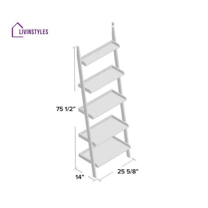 Milana Solid Wood Bookshelves | Bookshelf for Living Room | Bedroom | Drawing Room | Study Room