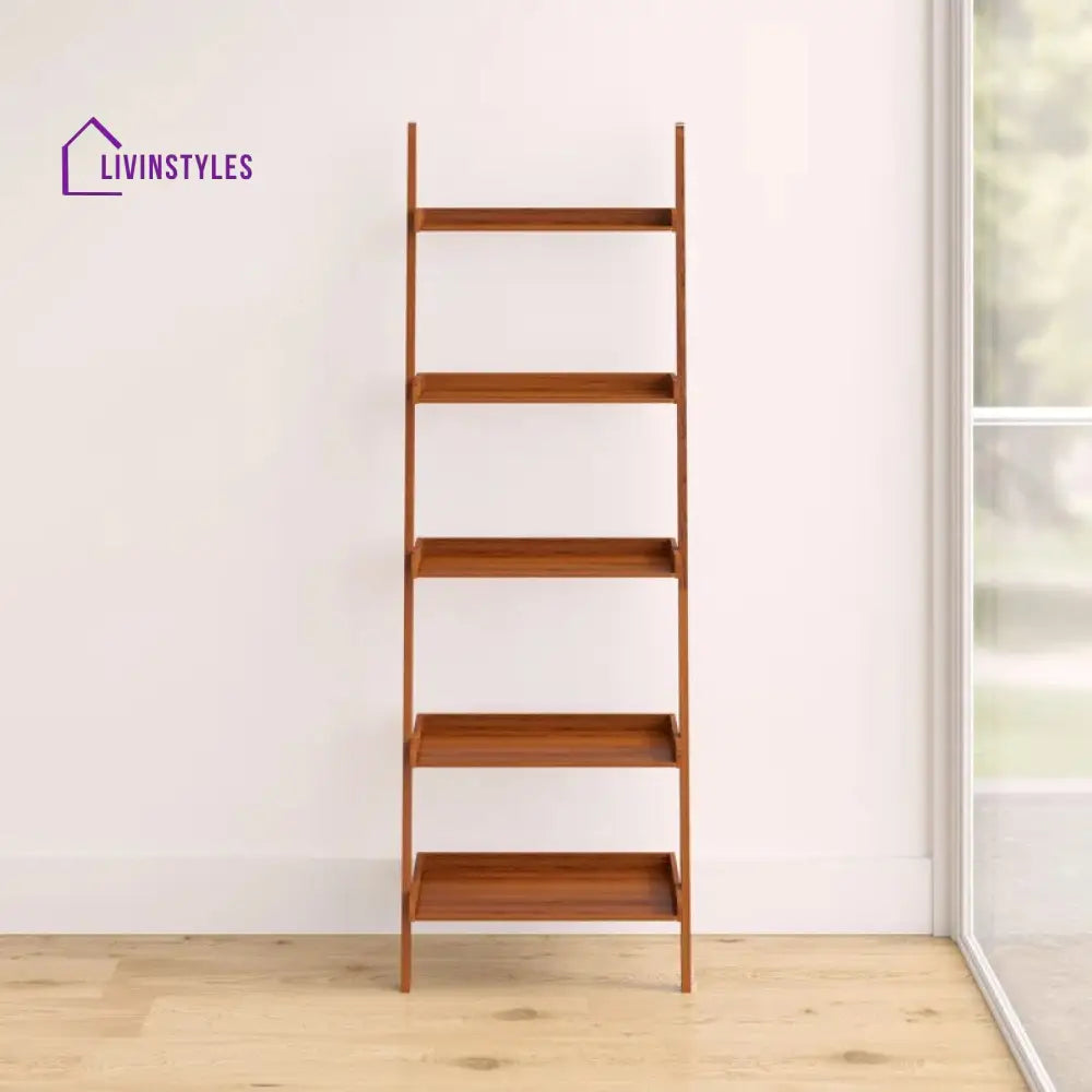 Milana Solid Wood Bookshelves | Bookshelf for Living Room | Bedroom | Drawing Room | Study Room
