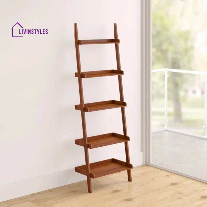 Milana Solid Wood Bookshelves | Bookshelf for Living Room | Bedroom | Drawing Room | Study Room