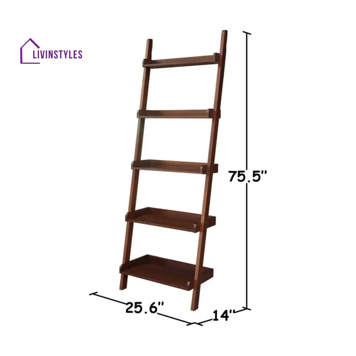 Milana Solid Wood Bookshelves | Bookshelf for Living Room | Bedroom | Drawing Room | Study Room
