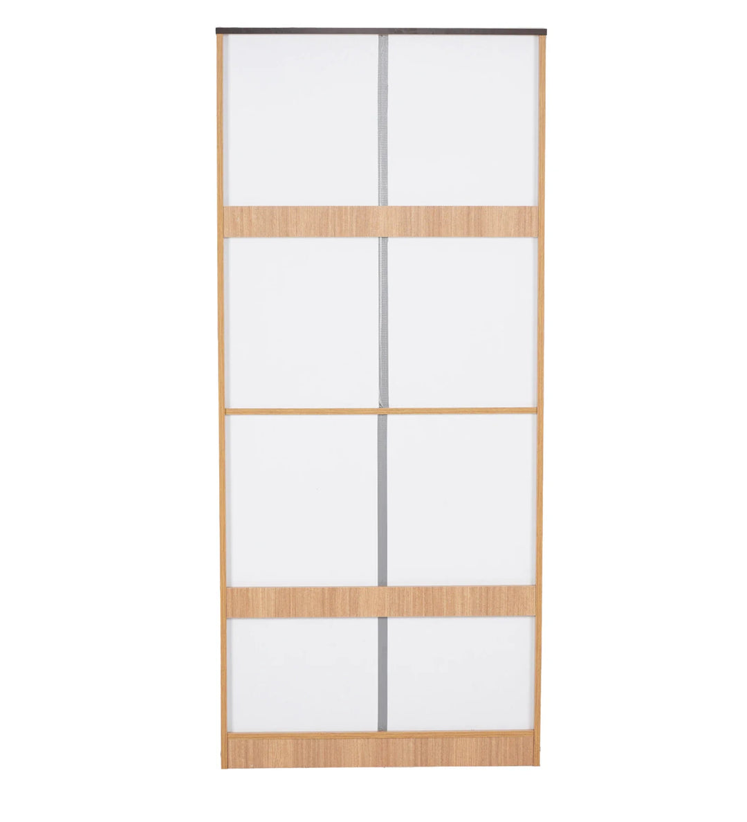 Omkarwood “Milford” Premium 2-Door Engineered Wood Wardrobe with Mirror & Drawer – Urban Teak Finish