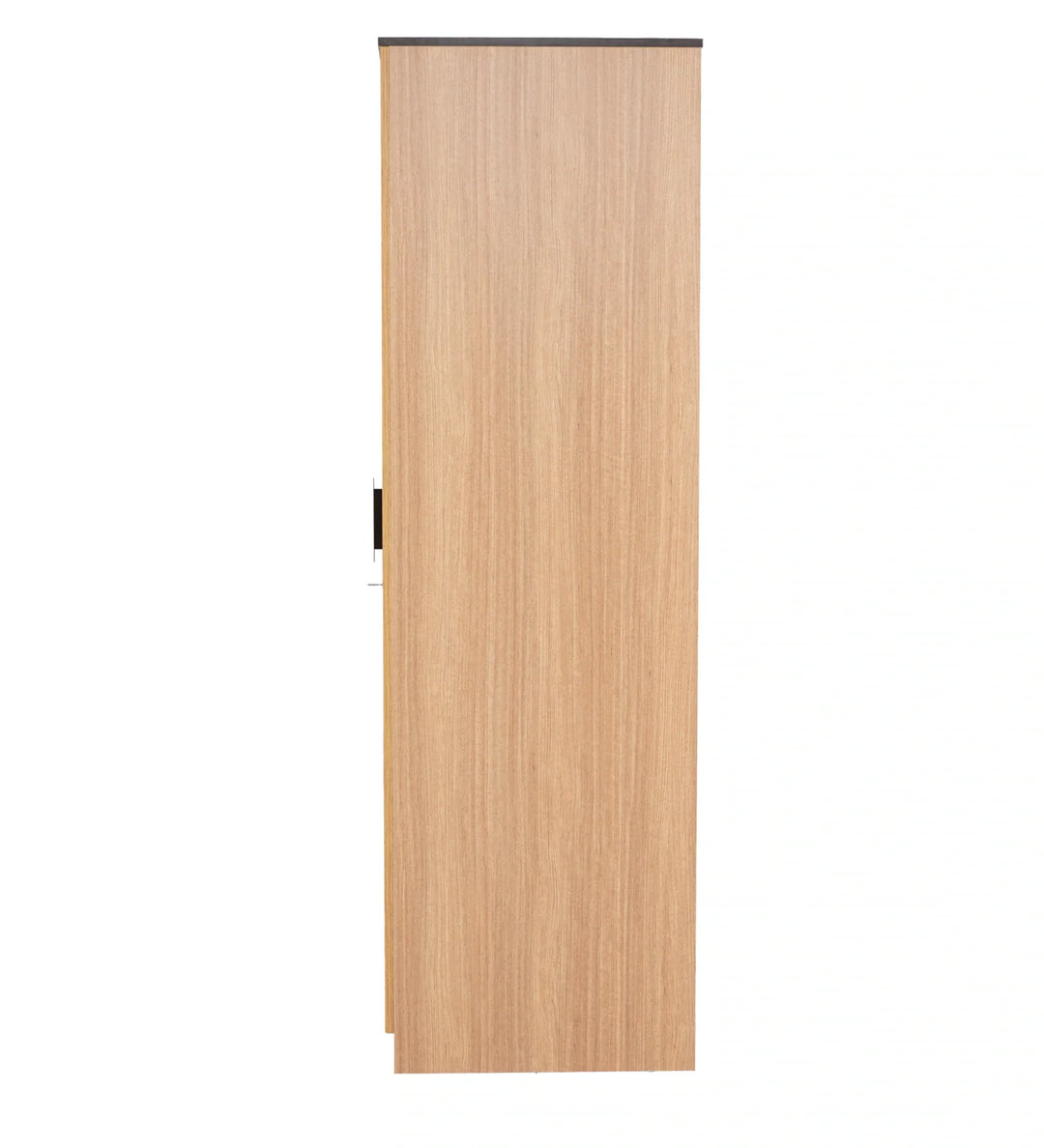 Omkarwood “Milford” Premium 2-Door Engineered Wood Wardrobe with Mirror & Drawer – Urban Teak Finish