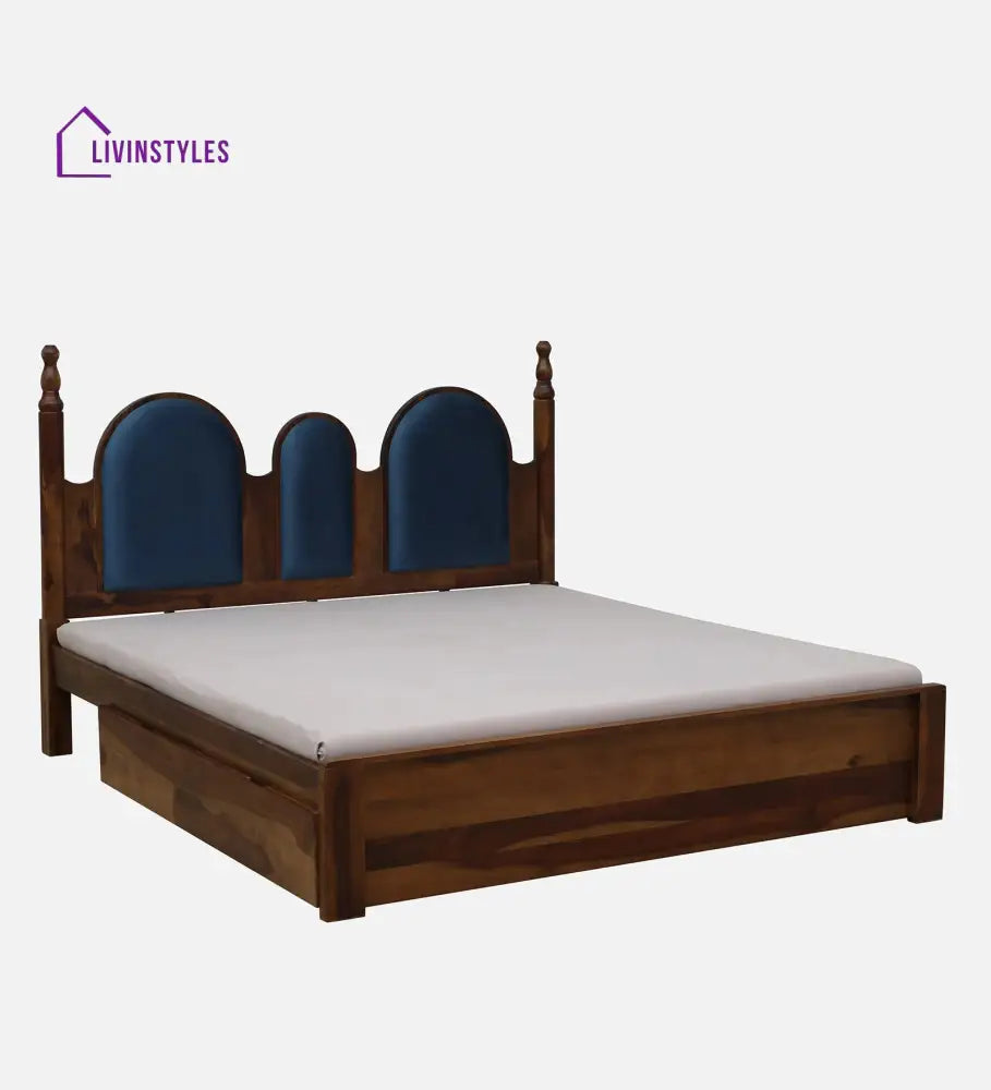 Millie Sheesham King Size Bed With Drawer Storage