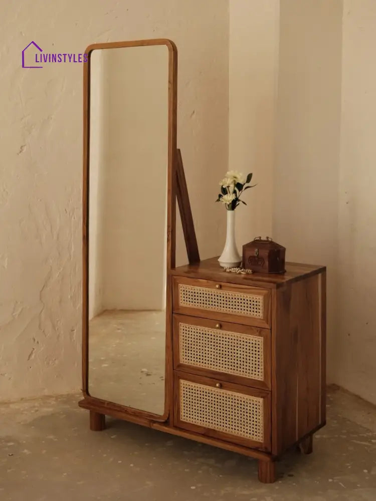 Minakshi solid wood dressing table for bedroom