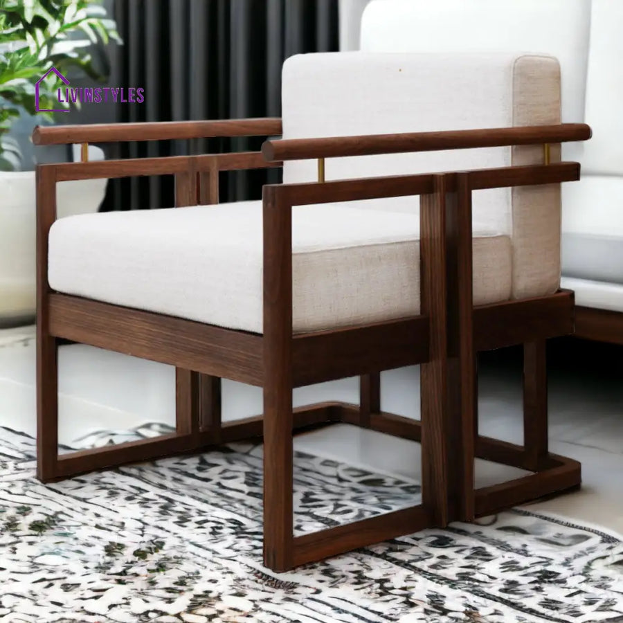 Minal 1 Seater Teak Wood Sofa Sofas