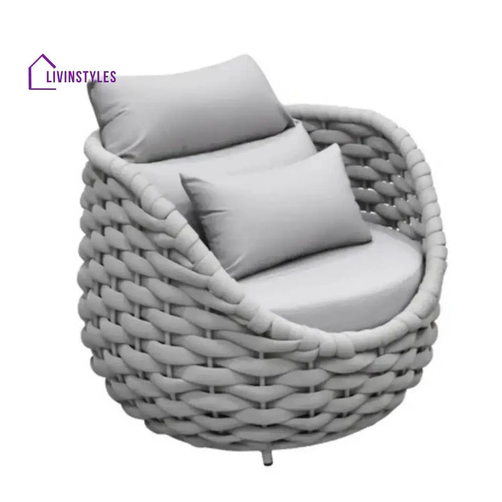 Minami Nest Shape 3-Piece Hand-Woven Rope Patio Set - Patio Set