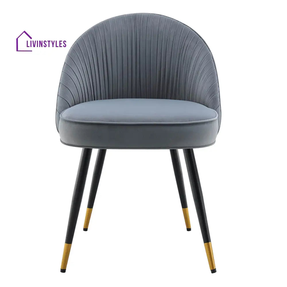 Minimalist Velvet Dining Table Chair Grey Furniture