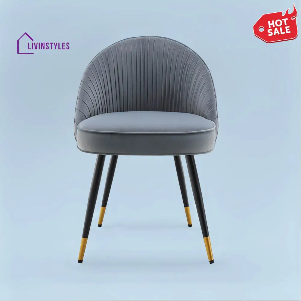 Minimalist Velvet Dining Table Chair Grey Furniture