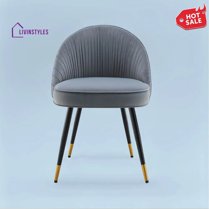 Minimalist Velvet Dining Table Chair Grey Furniture