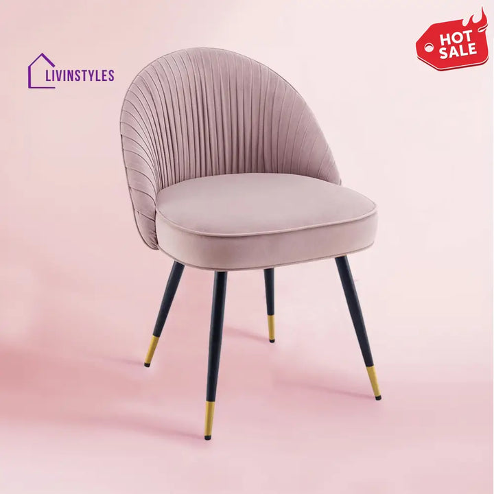Minimalist Velvet Dining Table Chair Pink Furniture