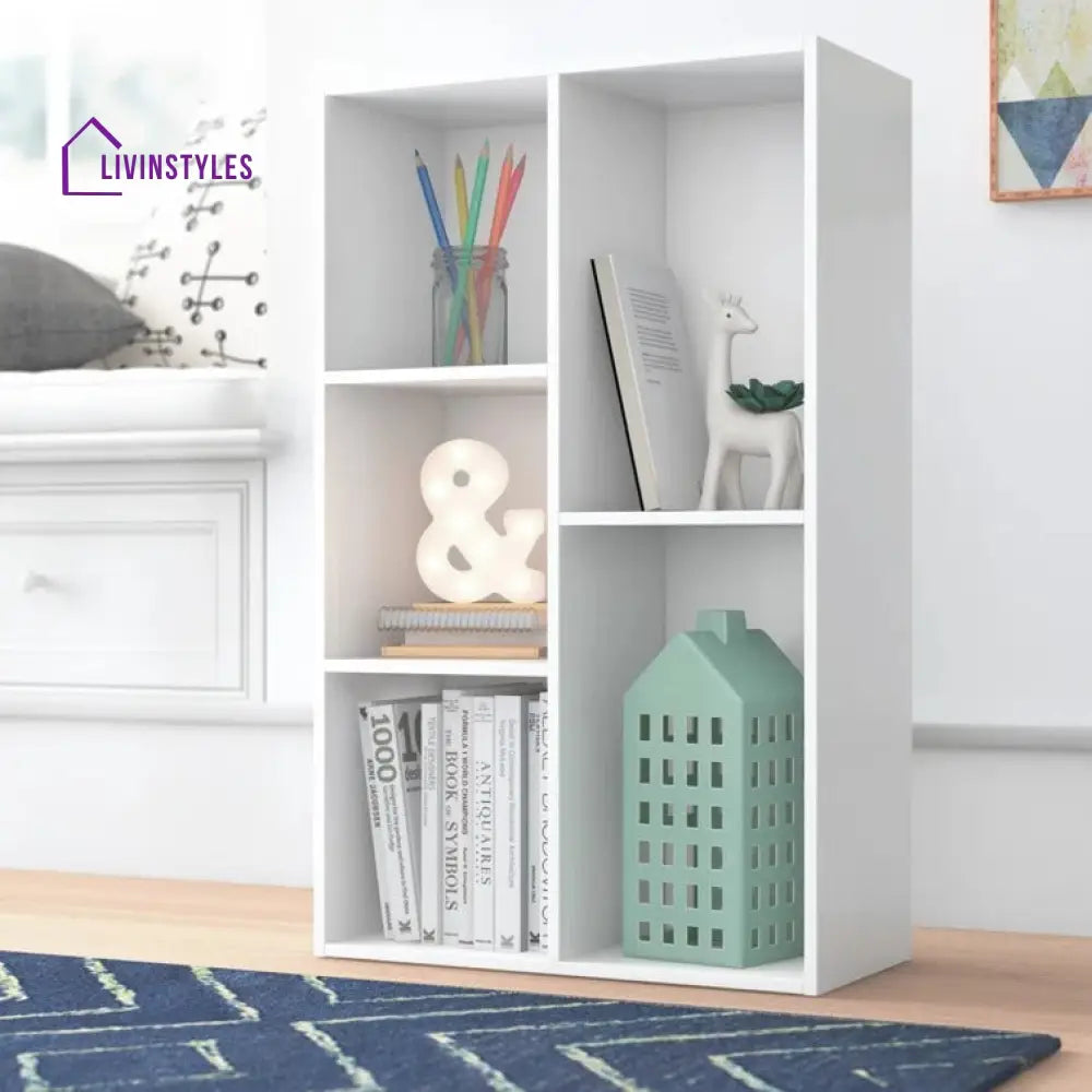 Mira Engineered Wood Bookshelves | Bookshelf for Living Room | Bedroom | Drawing Room | Study Room