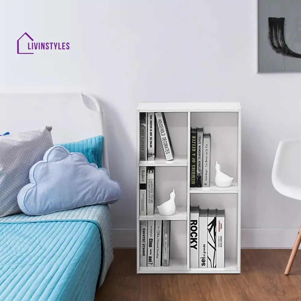 Mira Engineered Wood Bookshelves | Bookshelf for Living Room | Bedroom | Drawing Room | Study Room