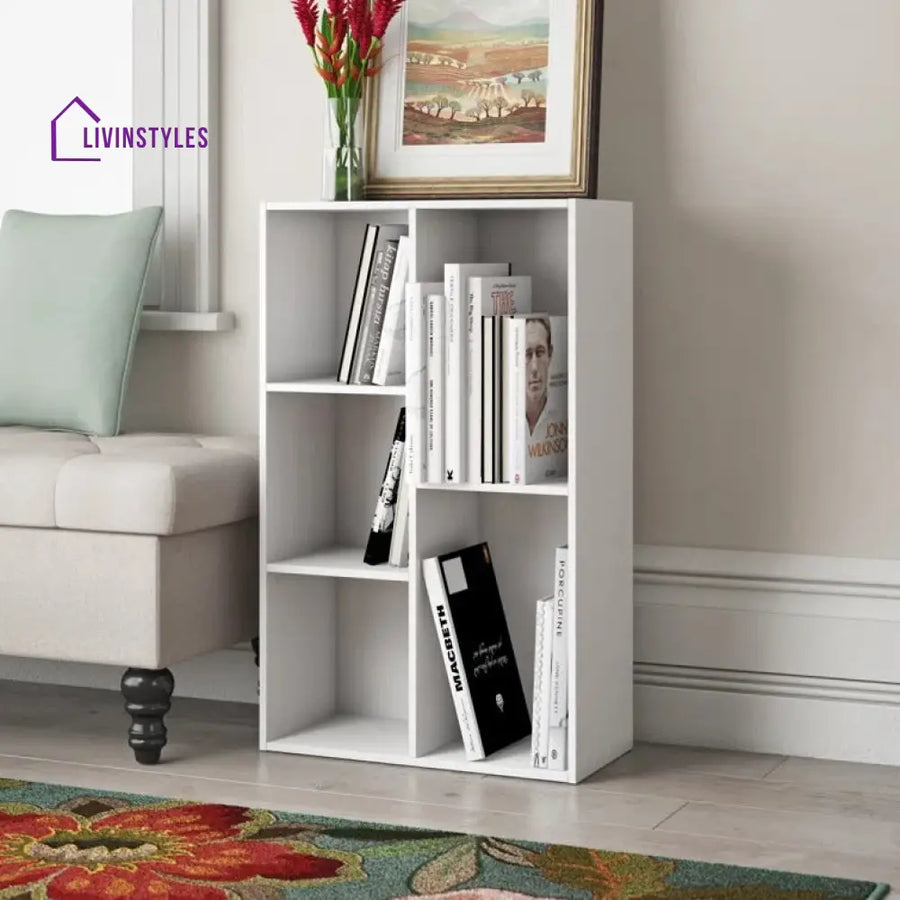 Mira Engineered Wood Bookshelves | Bookshelf for Living Room | Bedroom | Drawing Room | Study Room