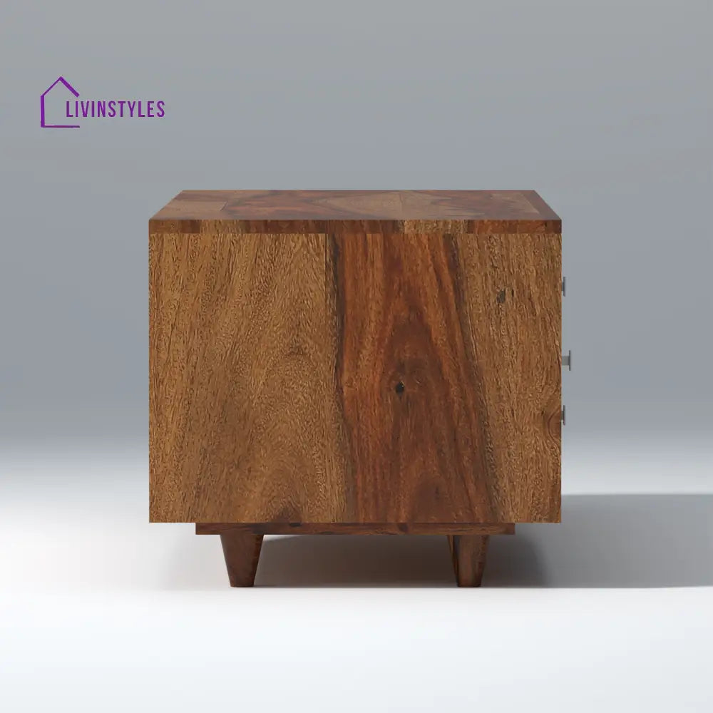 Mira Sheesham Wood TV Unit in Light Walnut Colour tv units
